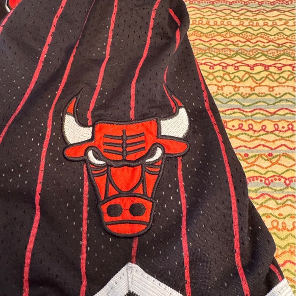 Chicago Bulls Men's Just Don Pinstripe NBA Basketball Shorts Size S/M - Picture 5 of 10